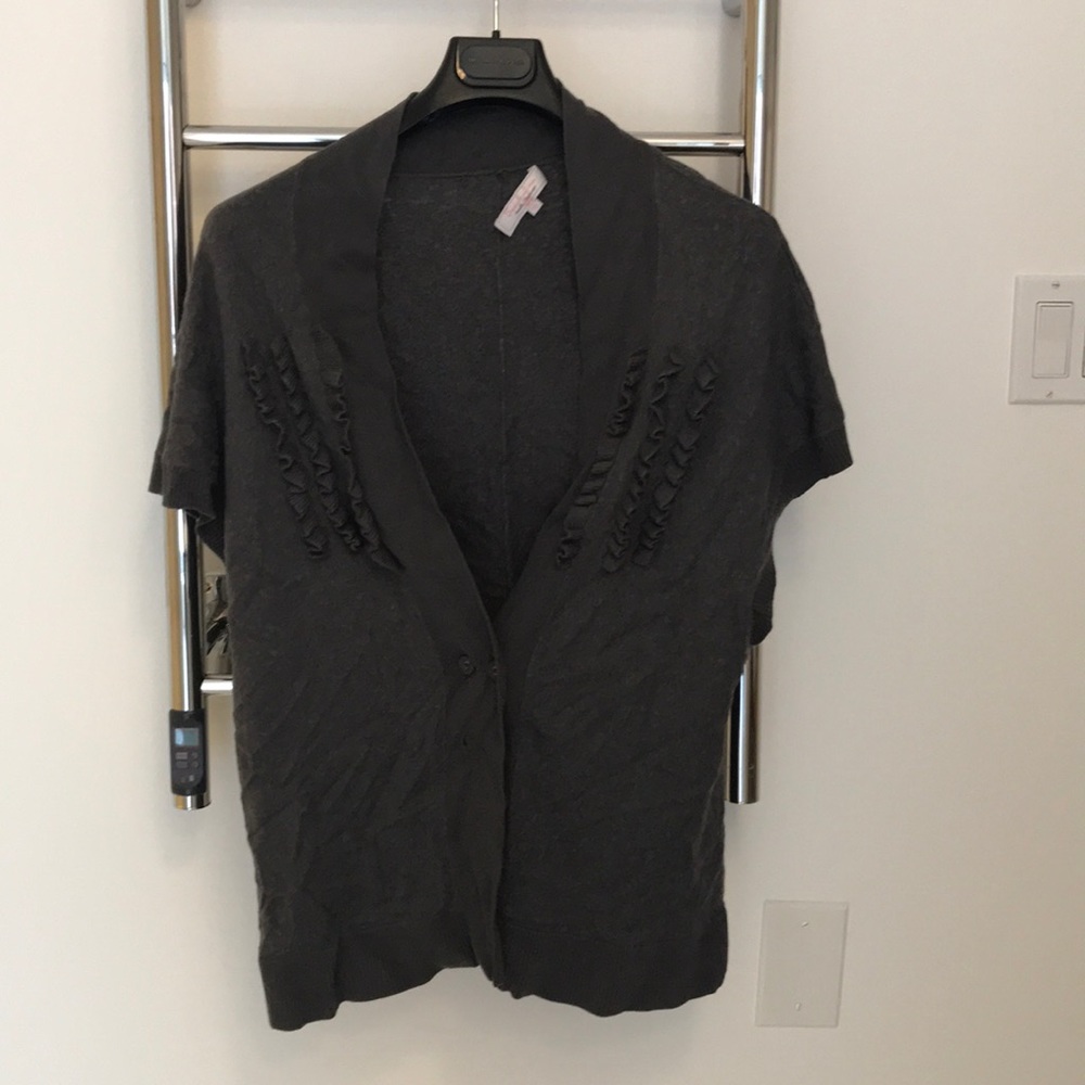 Short sleeve cardigan